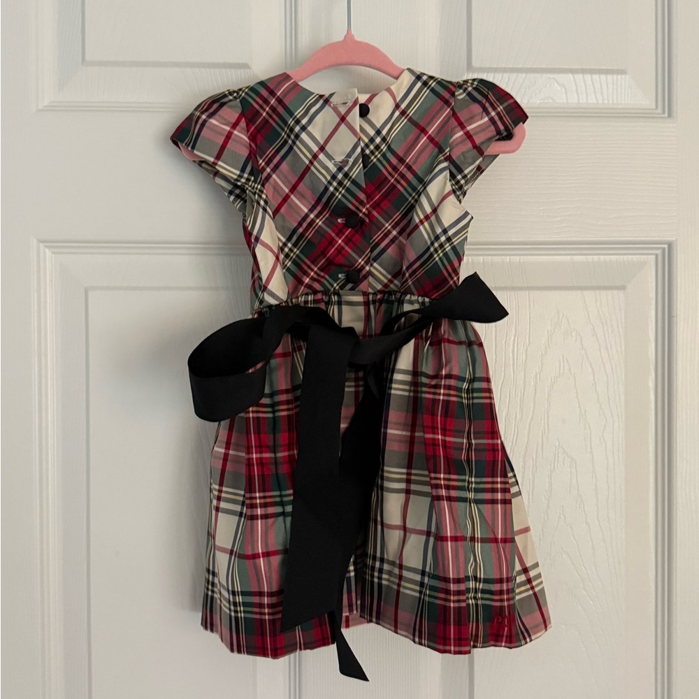 Ralph Lauren Red and Black Pleated Sundress